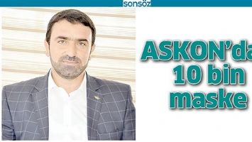 ASKON&rsquo;DAN 10 BİN MASKE