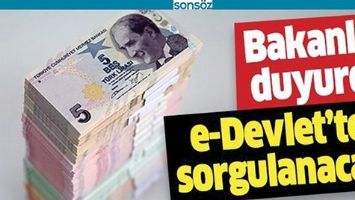 E-DEVLET'TEN SORGULAYABİLİRSİNİZ