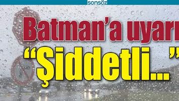 BATMAN&rsquo;A UYARI