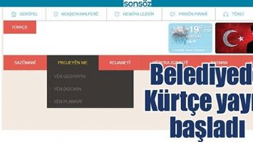 BELEDİYEDE K&Uuml;RT&Ccedil;E YAYIN BAŞLADI