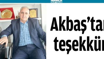 AKBAŞ'TAN TEŞEKK&Uuml;R