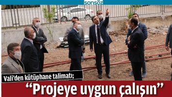 VALİ&rsquo;DEN K&Uuml;T&Uuml;PHANE TALİMATI