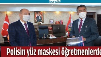 POLİSİN Y&Uuml;Z MASKESİ &Ouml;ĞRETMENLERDEN
