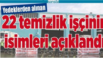 22 TEMİZLİK İŞ&Ccedil;İNİN İSİMLERİ A&Ccedil;IKLANDI