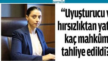 &ldquo;UYUŞTURUCU VE HIRSIZLIKTAN YATAN KA&Ccedil; MAHK&Ucirc;M, TAHLİYE EDİLDİ?&rdquo;