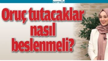 ORU&Ccedil; TUTACAKLAR NASIL BESLENMELİ?