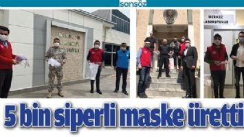 5 BİN SİPERLİ MASKE &Uuml;RETTİLER