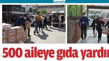 BATMAN&rsquo;DA 500 AİLEYE GIDA YARDIMI