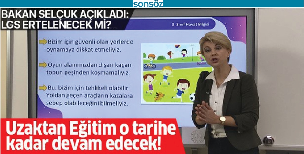 UZAKTAN EĞİTİME DEVAM EDİLECEK