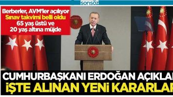 İŞTE ALINAN YENİ KARARLAR..