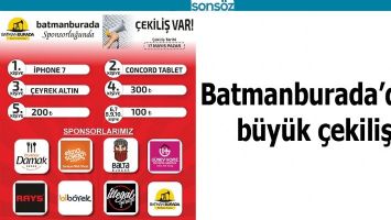 BATMANBURADA&rsquo;DAN B&Uuml;Y&Uuml;K &Ccedil;EKİLİŞ