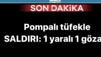 Batman&rsquo;da pompalı t&uuml;fekli saldırı