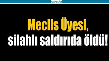 MECLİS &Uuml;YESİ, SİLAHLI SALDIRIDA &Ouml;LD&Uuml;!
