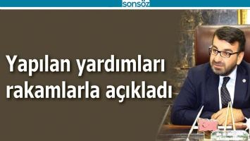 YAPILAN YARDIMLARI RAKAMLARLA A&Ccedil;IKLADI