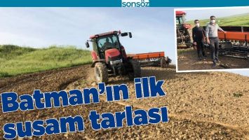 BATMAN&rsquo;IN İLK SUSAM TARLASI