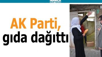 AK PARTİ, GIDA DAĞITTI