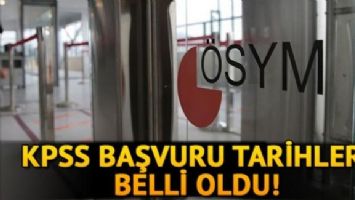 KPSS 2020 başvuru tarihleri belli oldu