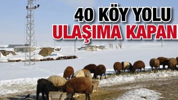40 K&Ouml;Y YOLU ULAŞIMA KAPANDI