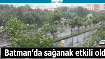 Batman&rsquo;da sağanak etkili oldu