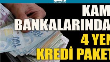 KAMU BANKALARINDAN 4 YENİ KREDİ PAKETİ