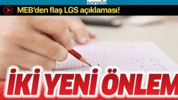 SINAV İ&Ccedil;İN İKİ YENİ &Ouml;NLEM