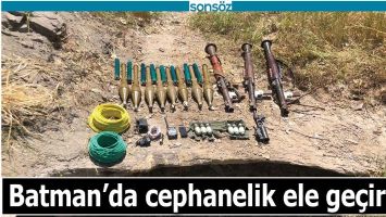 Batman'da cephanelik ele ge&ccedil;irildi