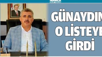 G&Uuml;NAYDIN, O LİSTEYE GİRDİ