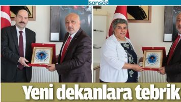 YENİ DEKANLARA TEBRİK
