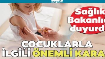 SAĞLIK BAKANLIĞI DUYURDU