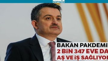 "2 BİN 347 EVE DAHA AŞ VE İŞ SAĞLIYORUZ"