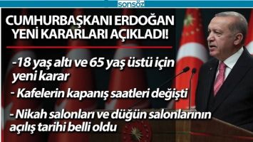 CUMHURBAŞKANI ERDOĞAN YENİ KARARLARI A&Ccedil;IKLADI
