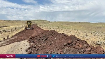 55 kilometrelik yolunda yapım &ccedil;alışması s&uuml;r&uuml;yor
