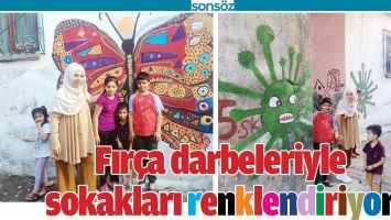 FIR&Ccedil;A DARBELERİYLE SOKAKLARI RENKLENDİRİYOR