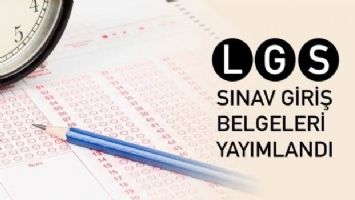 SINAV GİRİŞ BELGELERİ YAYIMLANDI