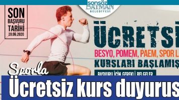 &Uuml;CRETSİZ KURS DUYURUSU