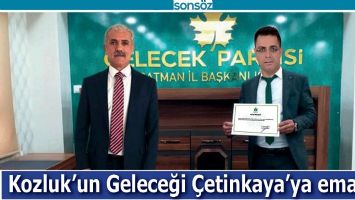 KOZLUK&rsquo;UN GELECEĞİ &Ccedil;ETİNKAYA'YA EMANET