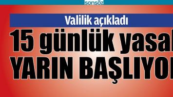 BATMAN'DA 15 G&Uuml;NL&Uuml;K YASAK
