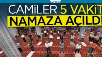 CAMİLER 5 VAKİT CEMAATLE NAMAZA A&Ccedil;ILDI