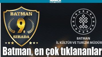 BATMAN, EN &Ccedil;OK TIKLANANLARDA