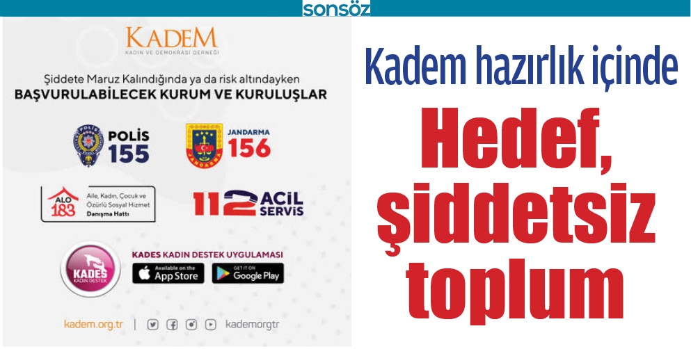 HEDEF, ŞİDDETSİZ TOPLUM