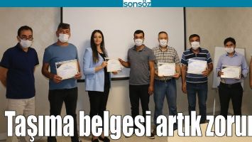 TAŞIMA BELGESİ ARTIK ZORUNLU