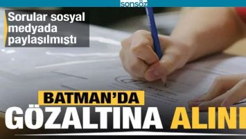 BATMAN&rsquo;DA YKS&rsquo;DE KOPYA &Ccedil;EKEN ŞAHIS YAKALANDI