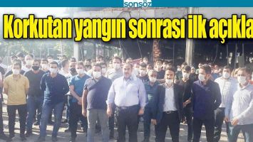 KORKUTAN YANGIN SONRASI İLK A&Ccedil;IKLAMA