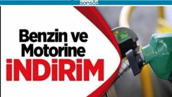 Benzin ve motorine indirim