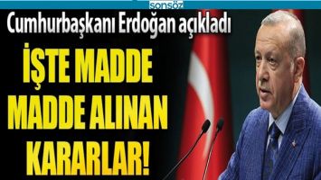 CUMHURBAŞKANI ERDOĞAN'DAN &Ouml;NEMLİ A&Ccedil;IKLAMALAR