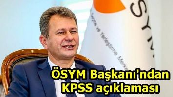 &Ouml;SYM'DEN SINAV A&Ccedil;IKLAMASI
