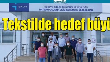 TEKSTİLDE HEDEF B&Uuml;Y&Uuml;K