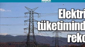 ELEKTRİK T&Uuml;KETİMİNDE REKOR
