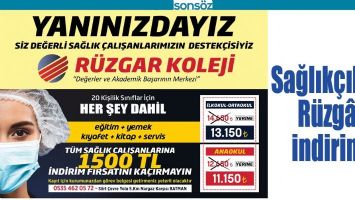 SAĞLIK&Ccedil;ILARA R&Uuml;ZG&Acirc;R İNDİRİMİ