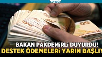 Destek &ouml;demeleri yarın başlıyor